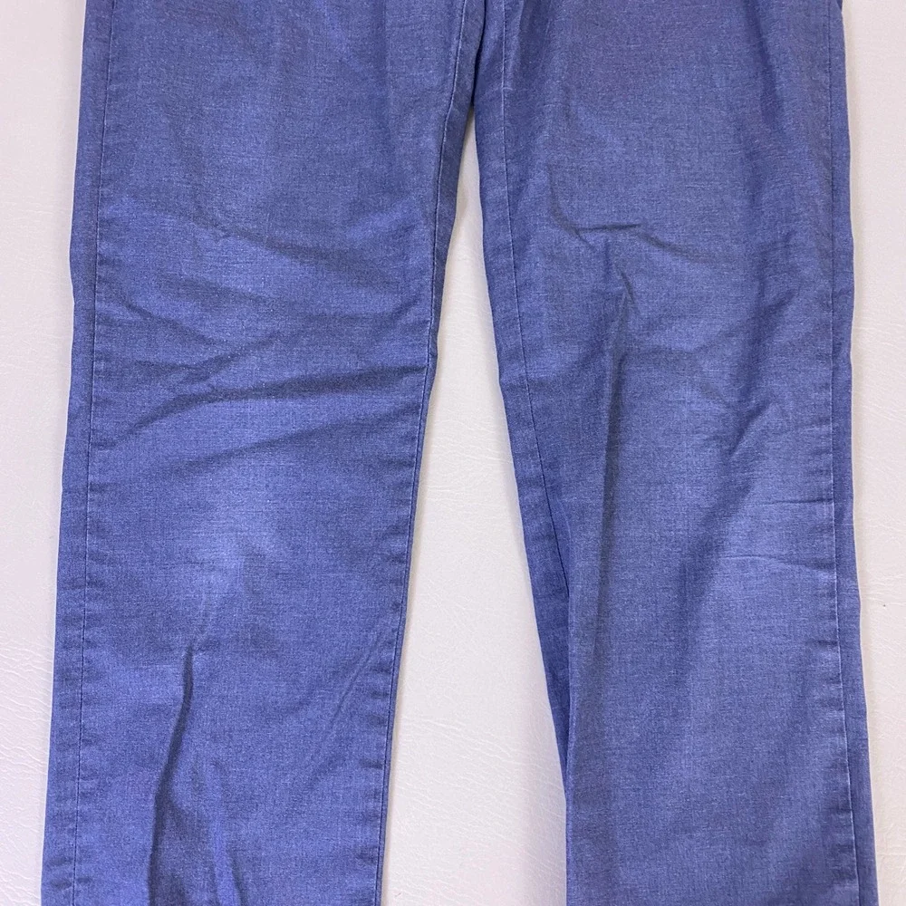 Banana Republic Core Temp Pants Men's 32x36 Slim Straight‎ NonIron Navy Blue *